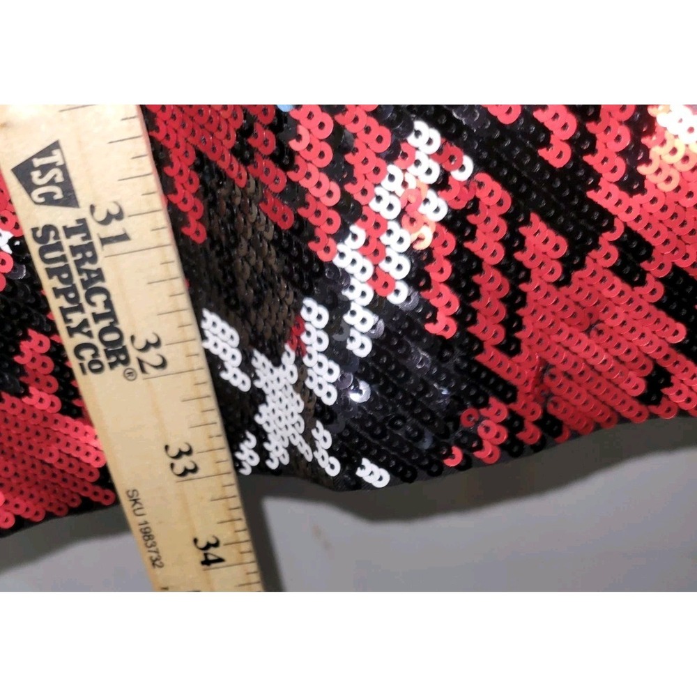 Michael Michael Kors Sequined Slip Dress Plaid Red And Black Size XS - Picture 4 of 10